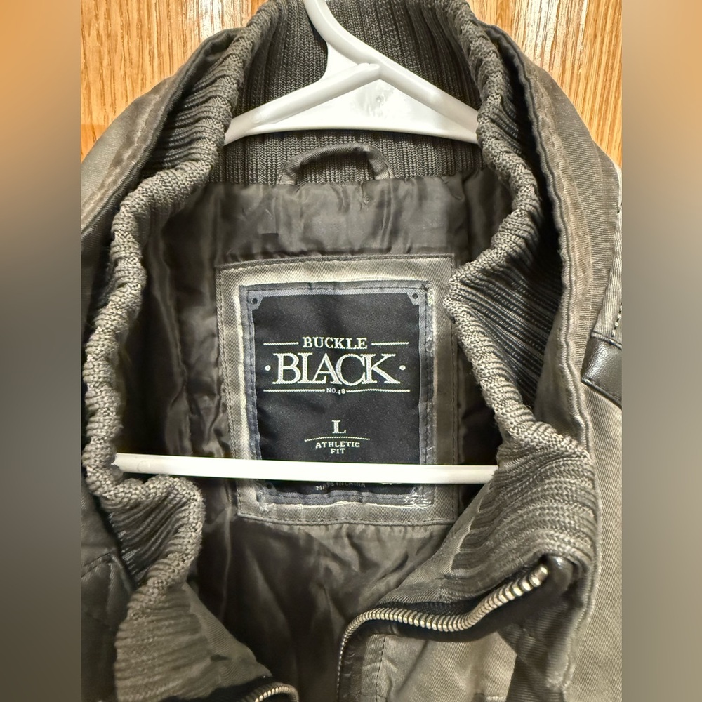 Buckle Black Athletic Fit Jacket - Size L - Rare - Picture 3 of 3